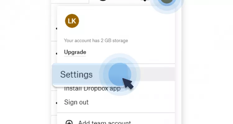 How to delete Dropbox account