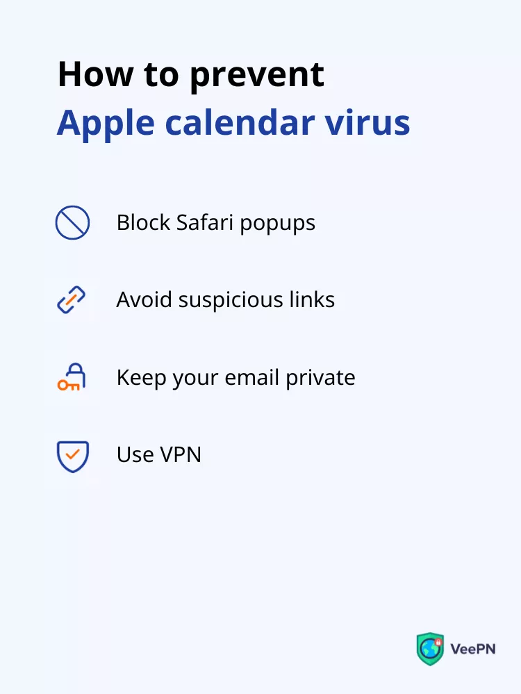 How to prevent Apple calendar virus