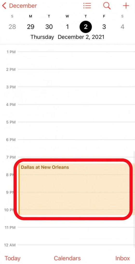 Tap on the unwanted event or invite in your Calendar app