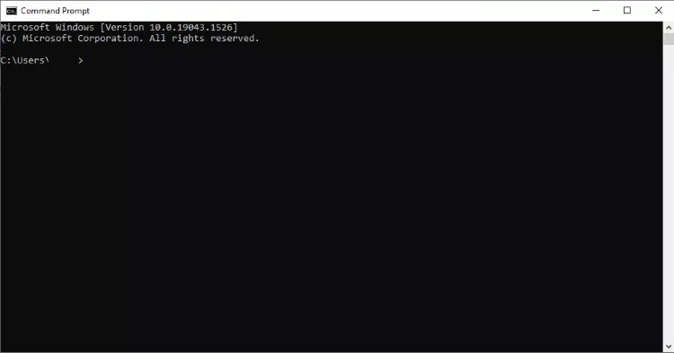 Open Command Prompt