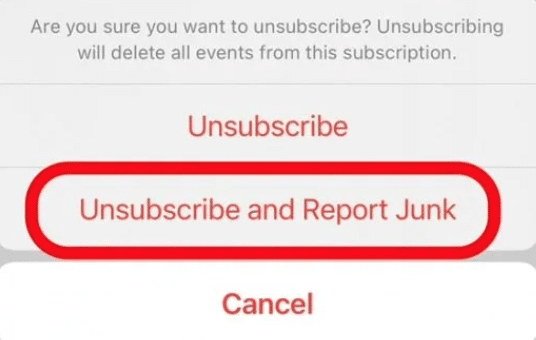 If you believe it’s spam, unsubscribe and report junk