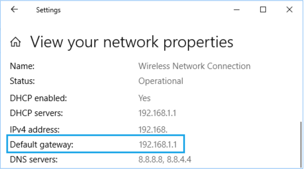 How to find router’s IP in Windows 10