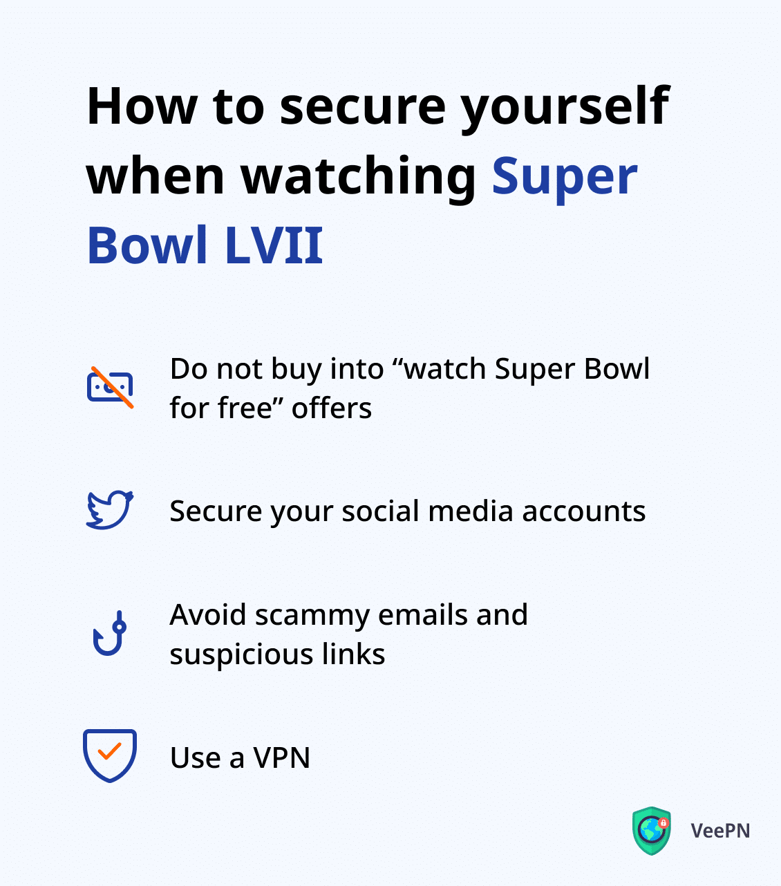 How to secure yourself when watching Super Bowl