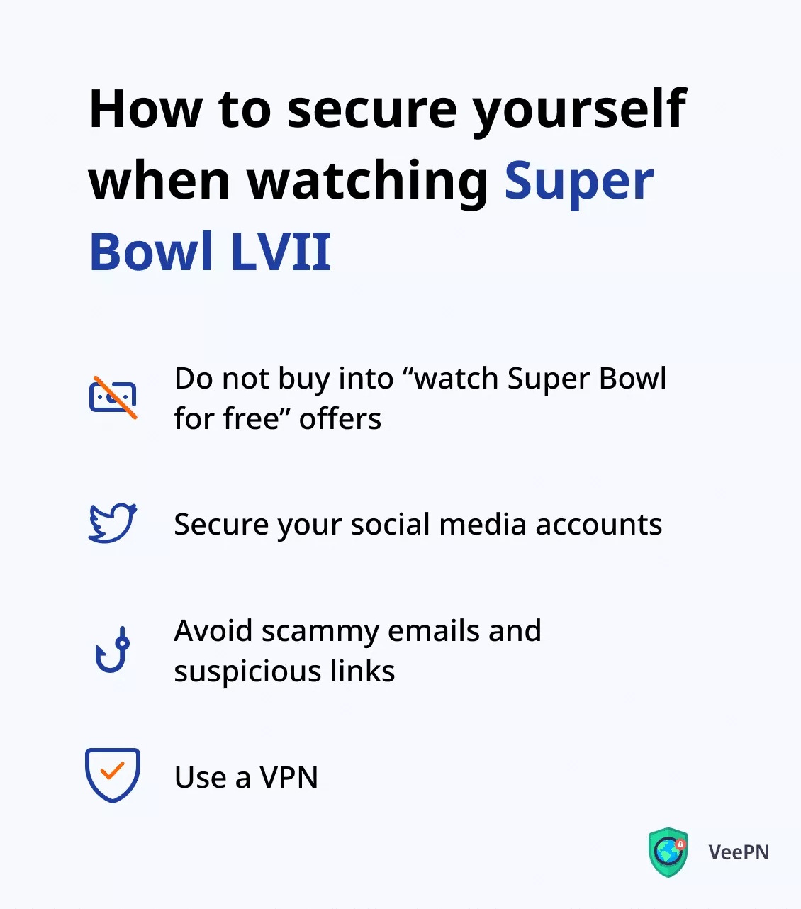 How to secure yourself when watching Super Bowl