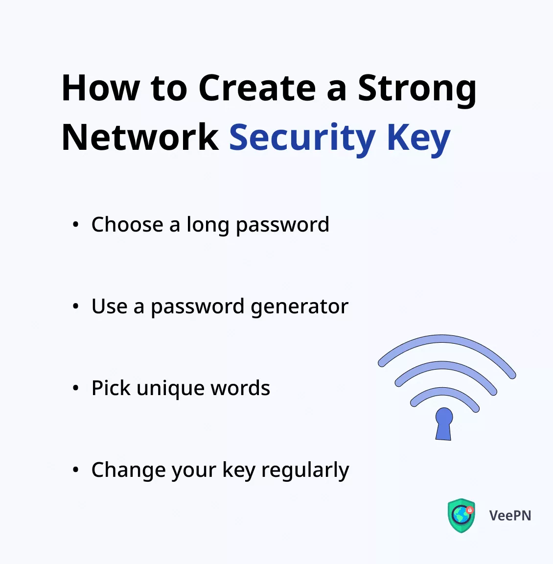 How to create a strong network security key 