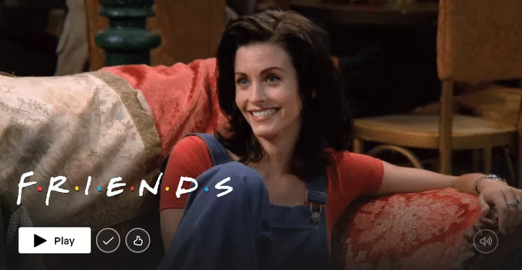 Friends show US Netflix 