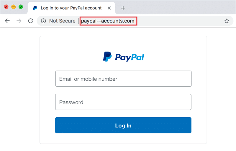 phishing site example