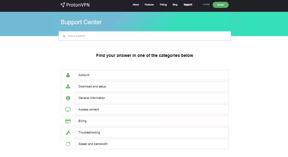 ProtonVPN customer service