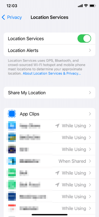 How to see which apps are using your location on iOS