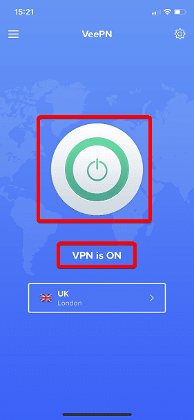 VPN is ON