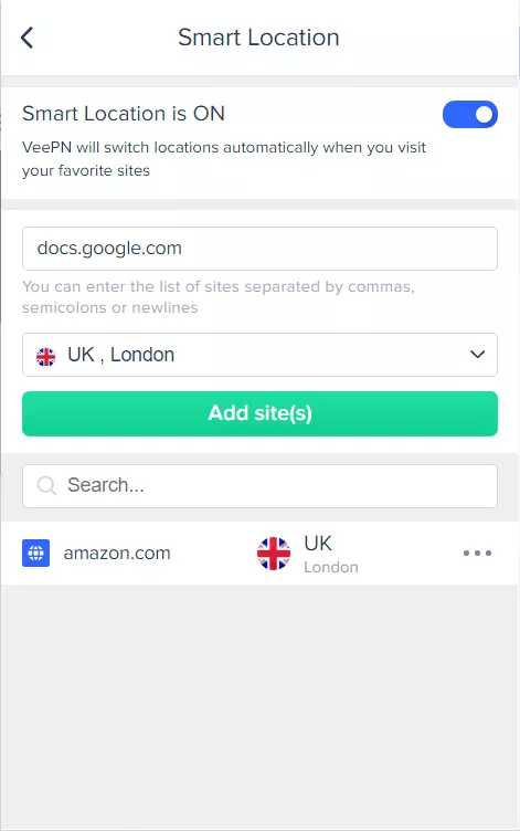 VPN smart location