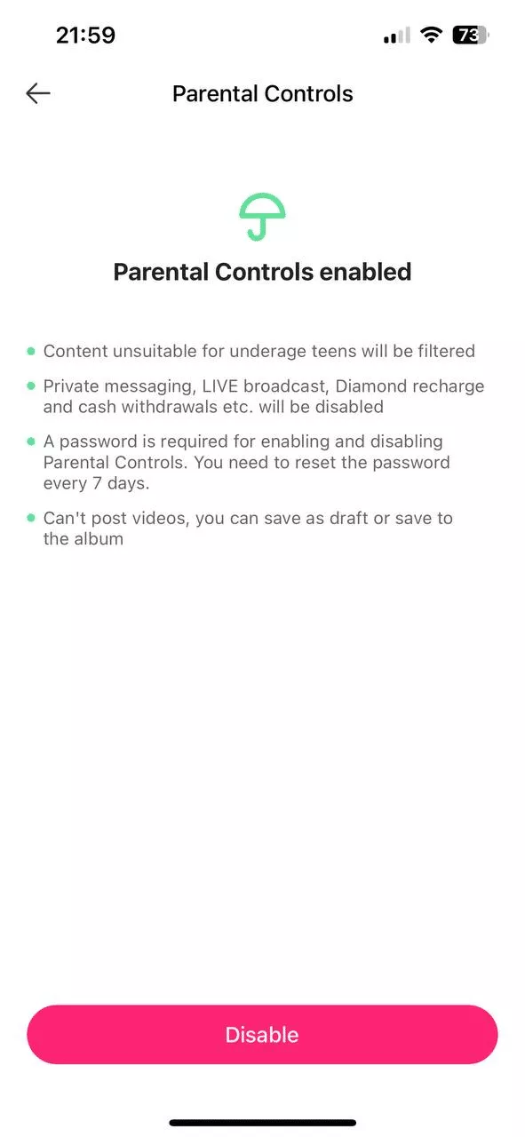 Likee parental controls 