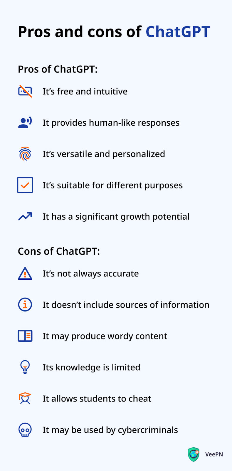 Pros and cons of ChatGPT