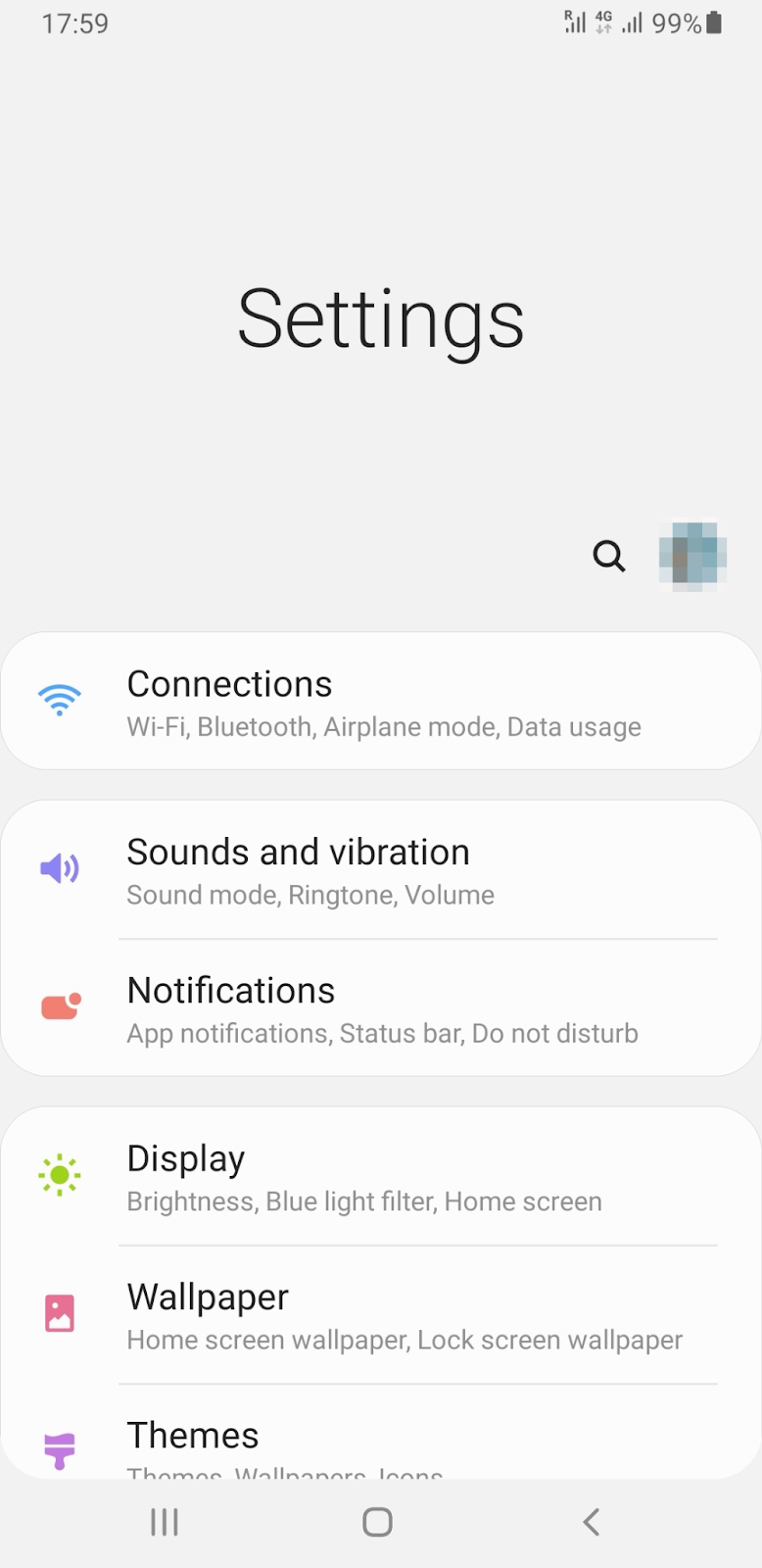 Open "Settings" on your Android phone