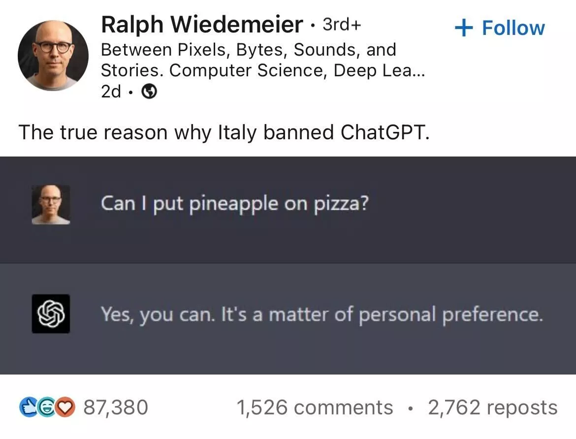 The "true reason" why ChatGPT was blocked in Italy