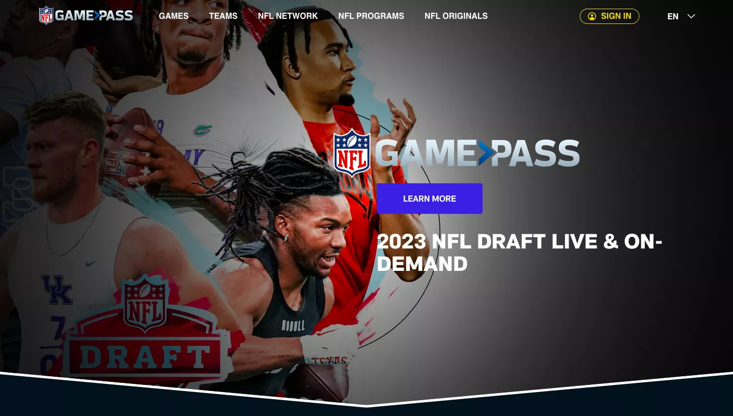 GamePass website