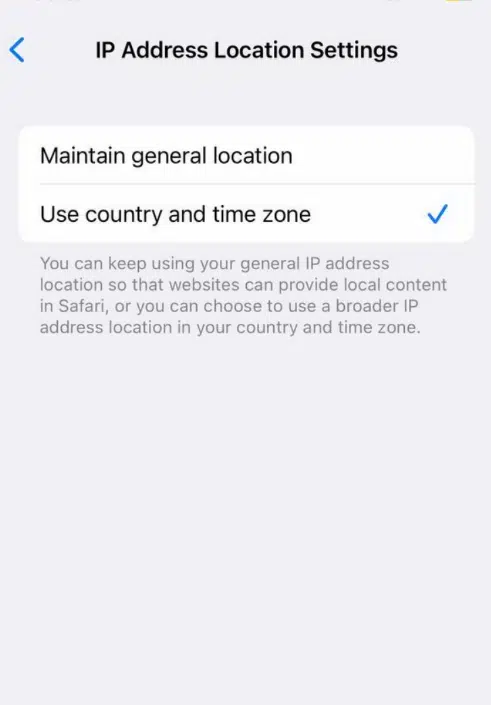 Como alterar as informações de localização do endereço IP com o iCloud Private Relay