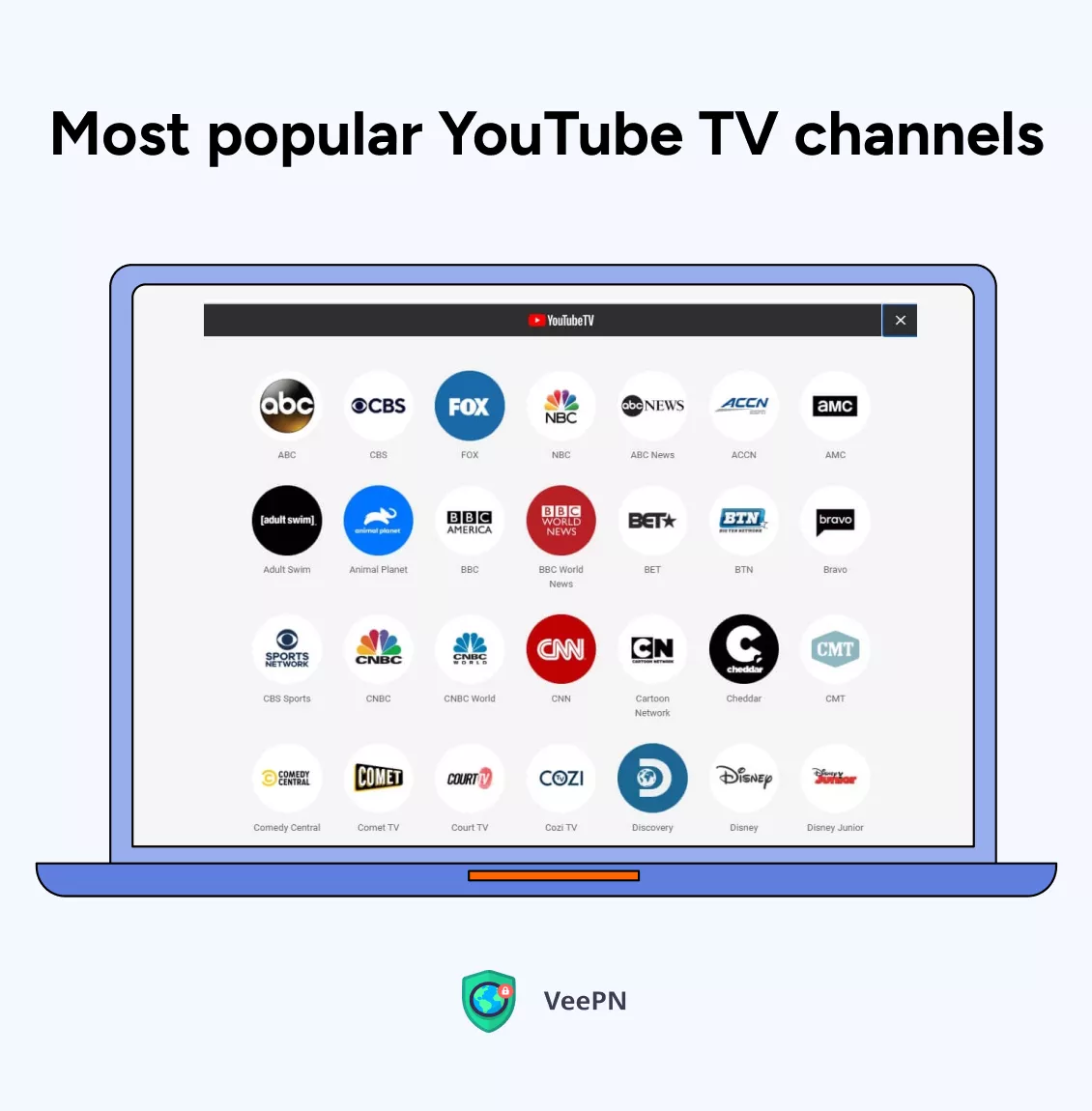 YouTube TV channels list 2023