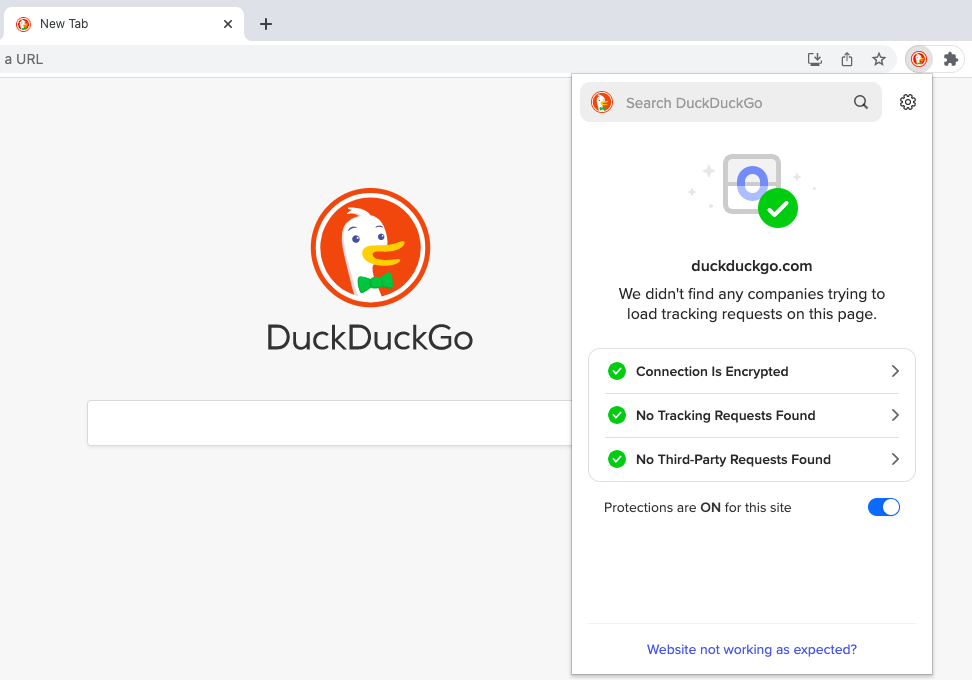DuckDuckGo Privacy Essentials extension for Chrome