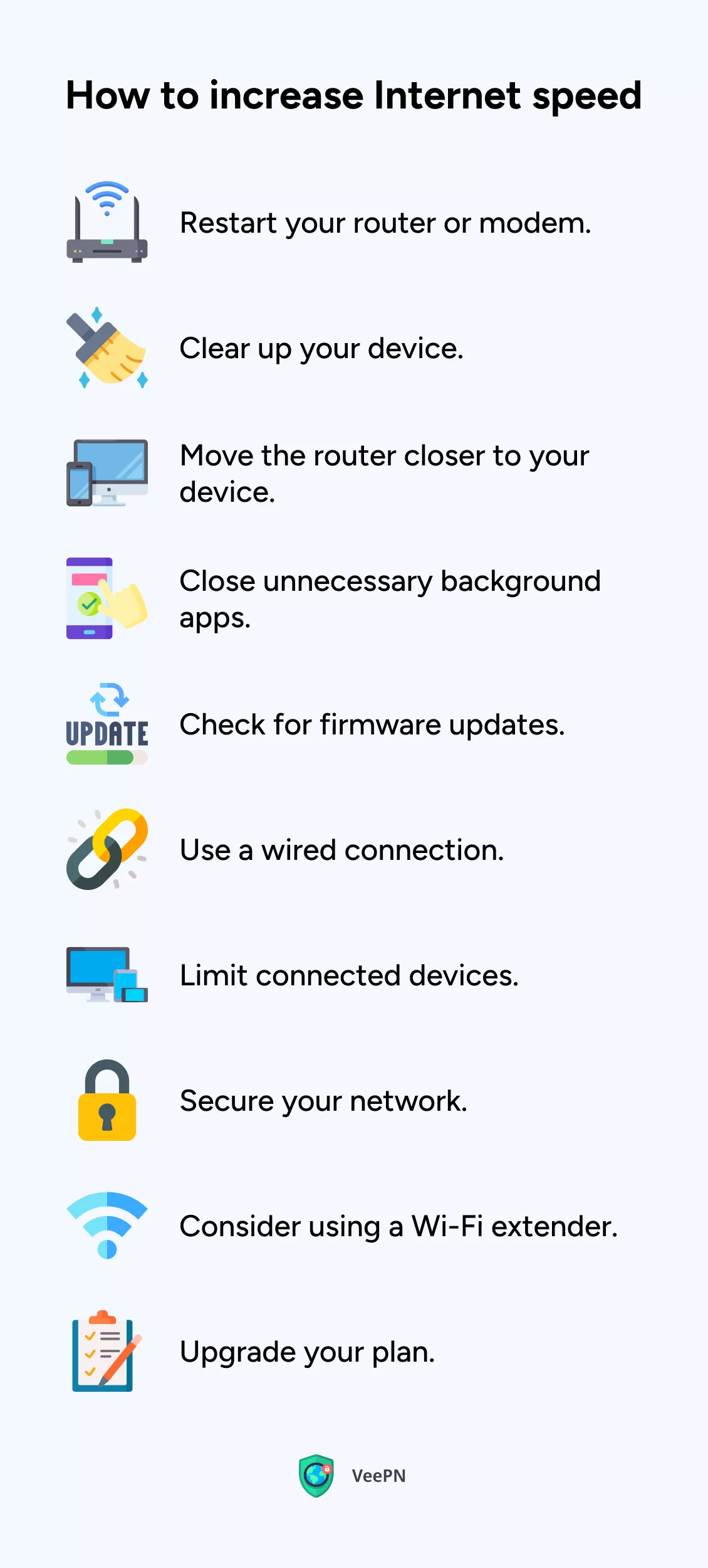 How to increase internet speed