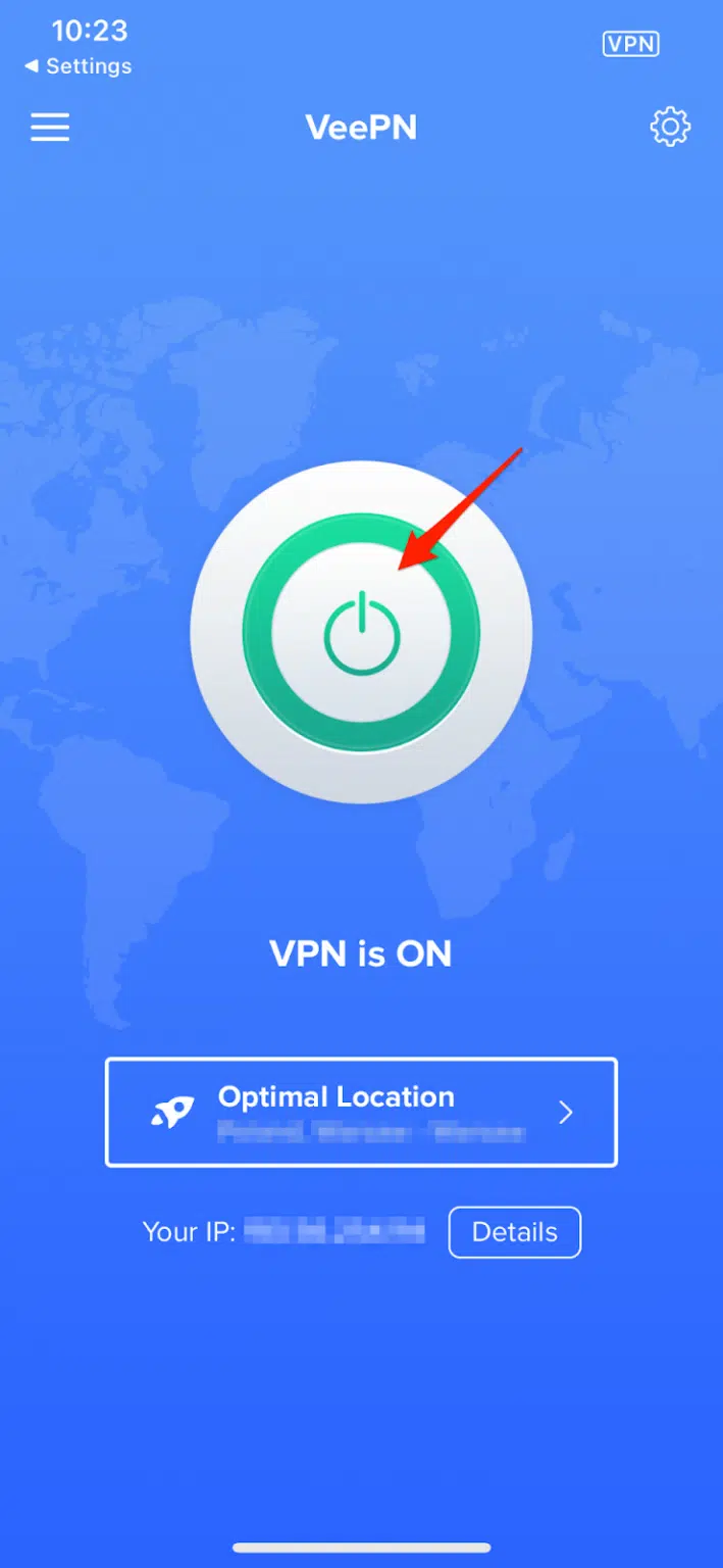 Turn the VPN on