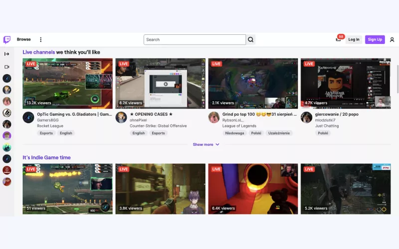 İstediğiniz Twitch yayınlarının keyfini çıkarın