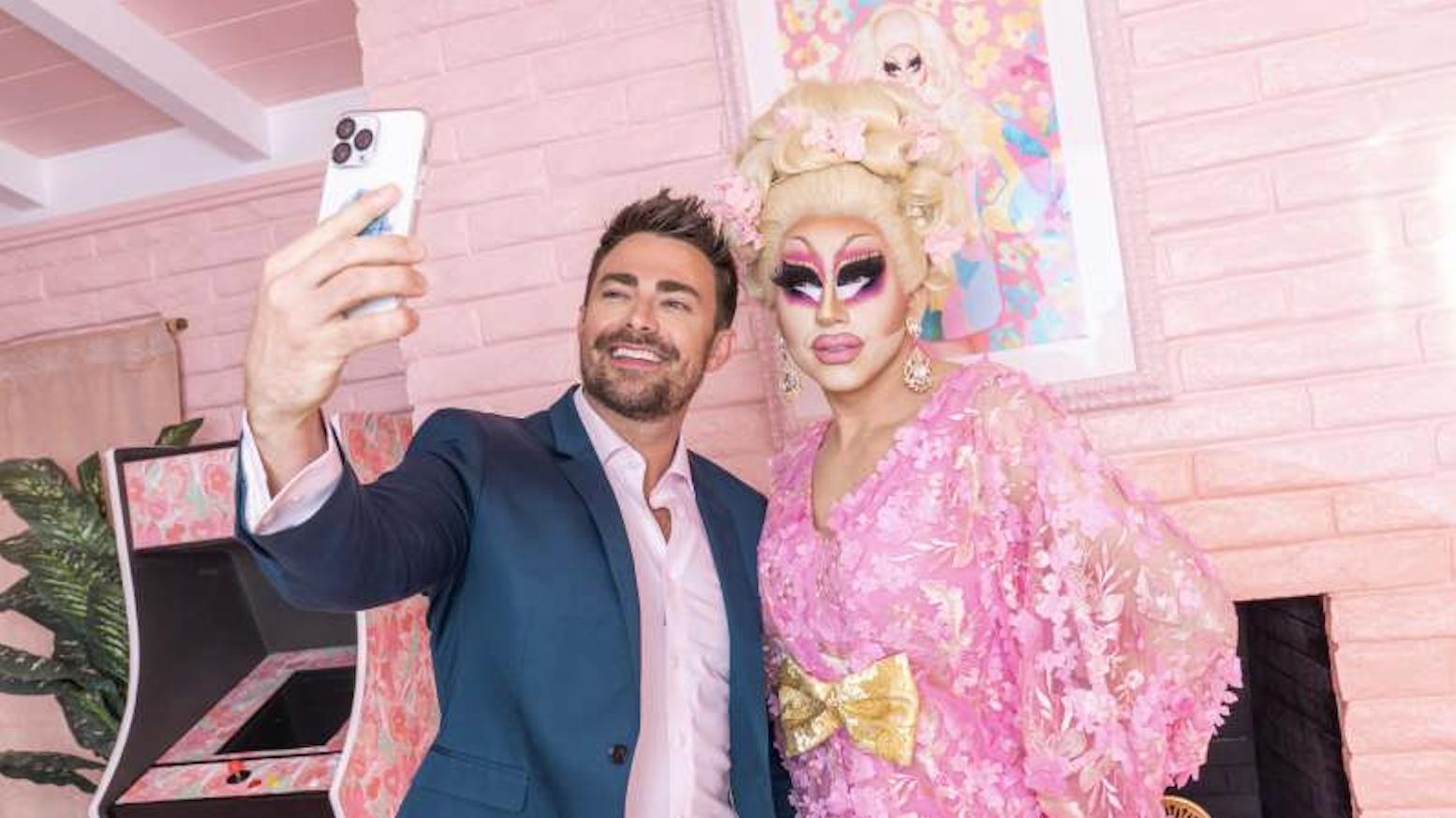 Trixie Mattel and David Silver in the Trixie Motel TV show