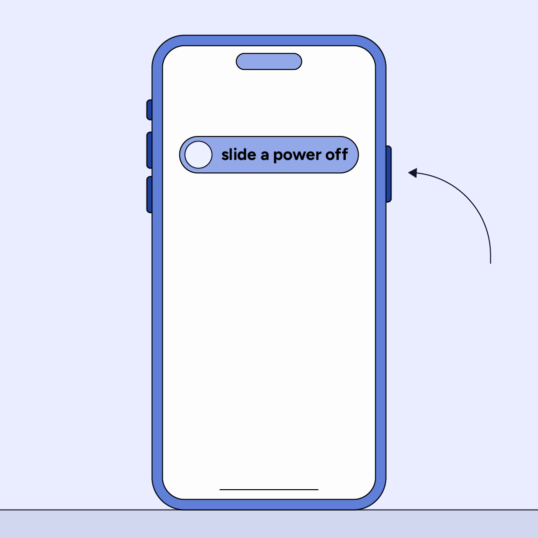 Slide power off iPhone