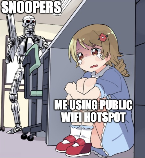 Using public WiFi network