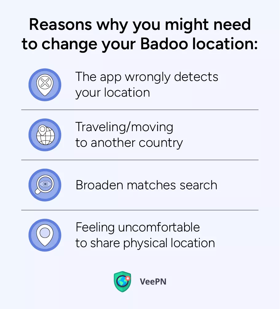 Why you might change your Badoo location