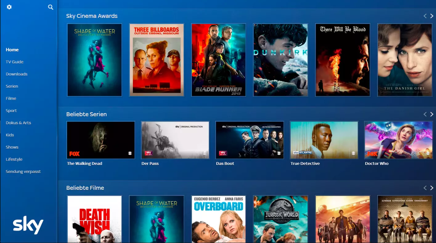 بث المحتوى المطلوب على Sky Go