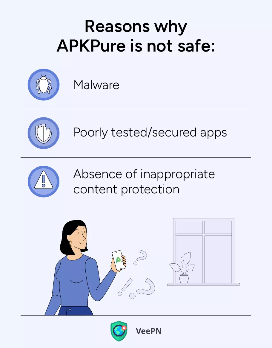 Reasons why APKPure is not safe