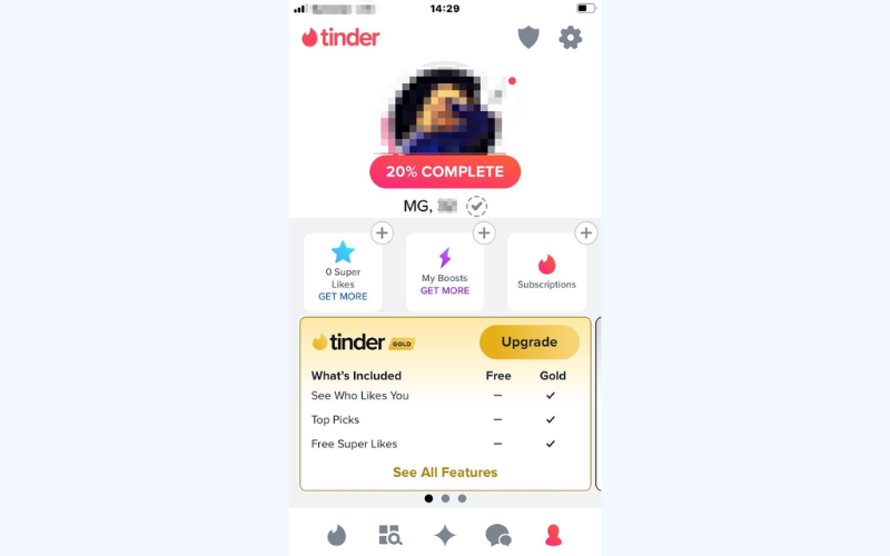 Open Tinder on your mobile device