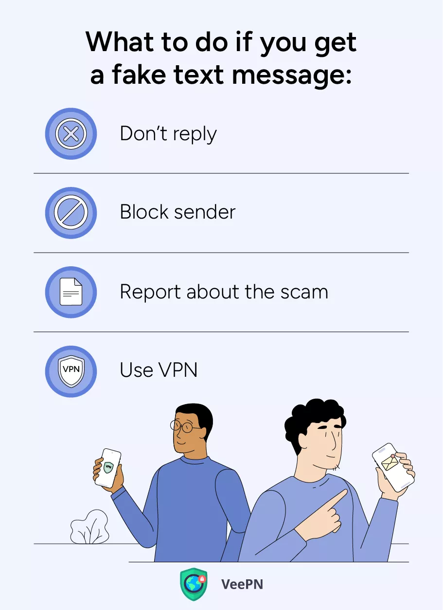 What to do if you get a fake text message