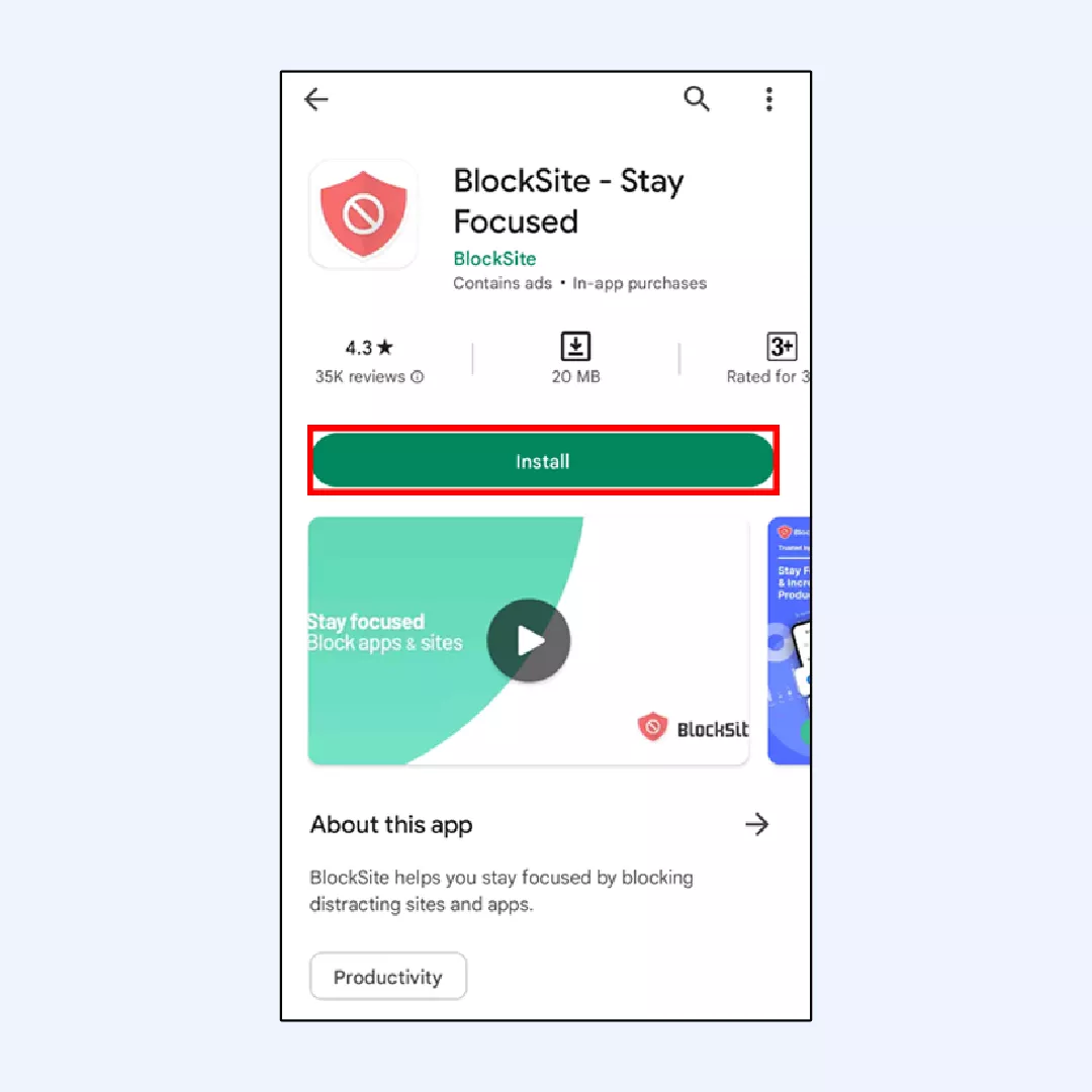 BlockSite Android