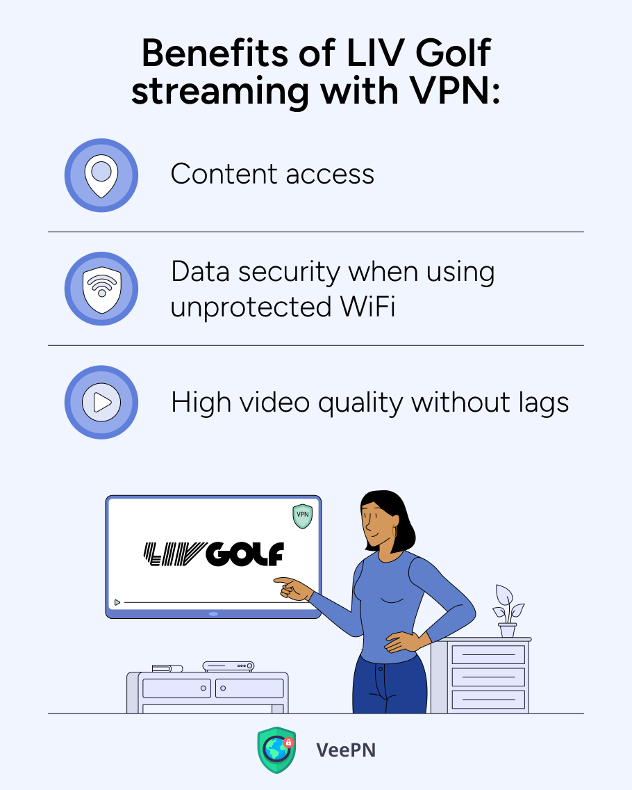 VPN LIV Golf benefits