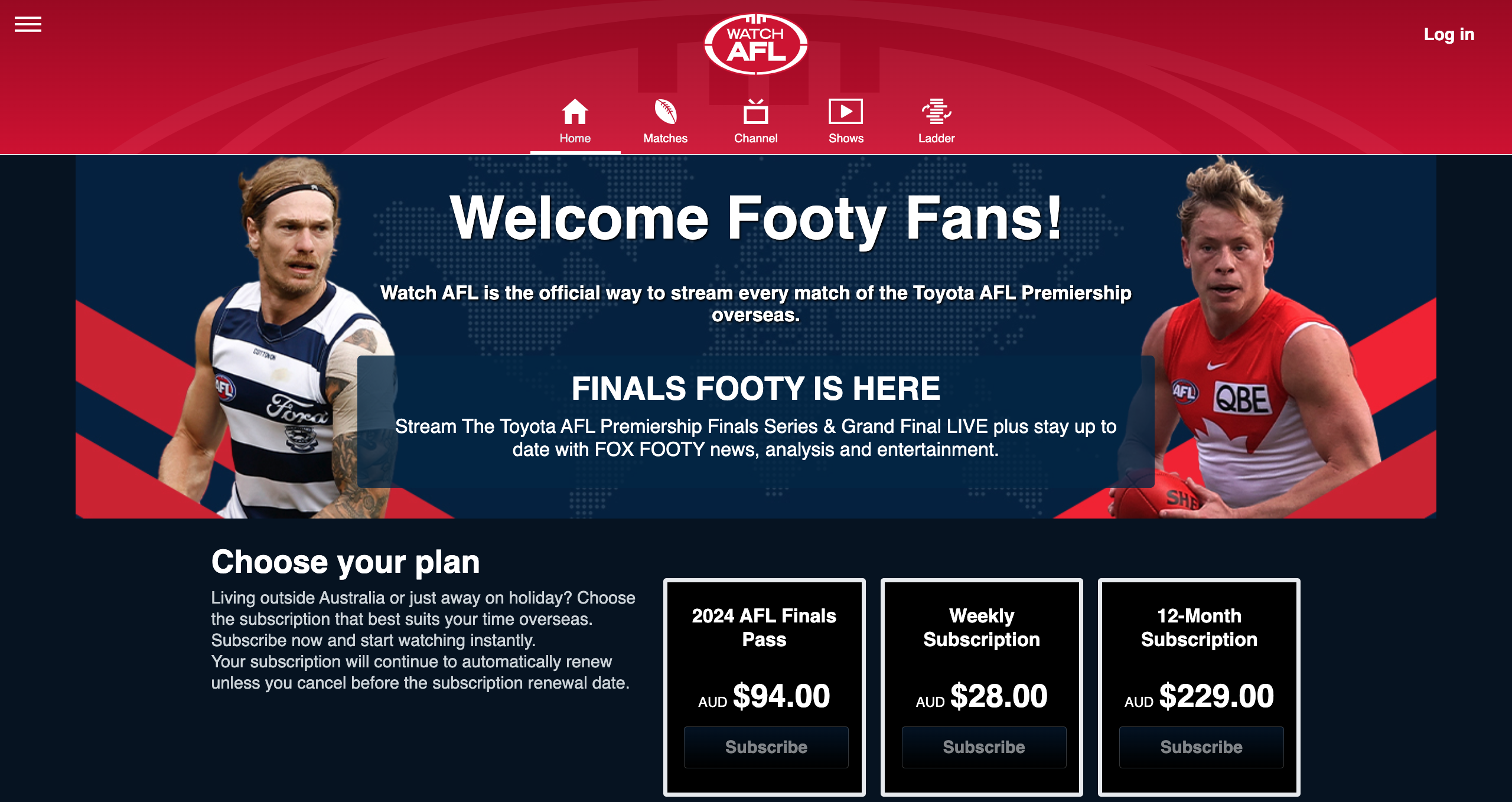 Enjoy AFL games on the chosen platform