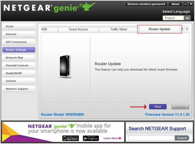 Netgear firmware update