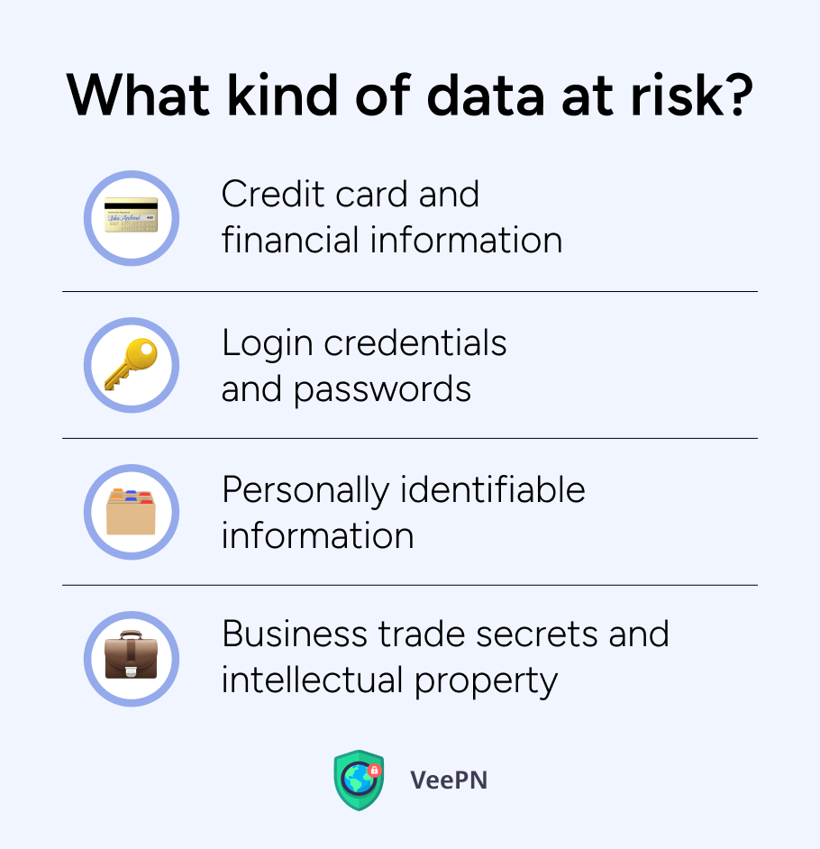 What kind of data at risk?