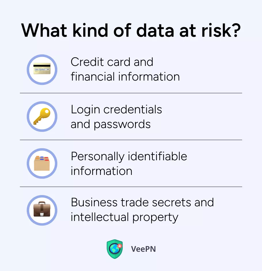 What kind of data at risk?