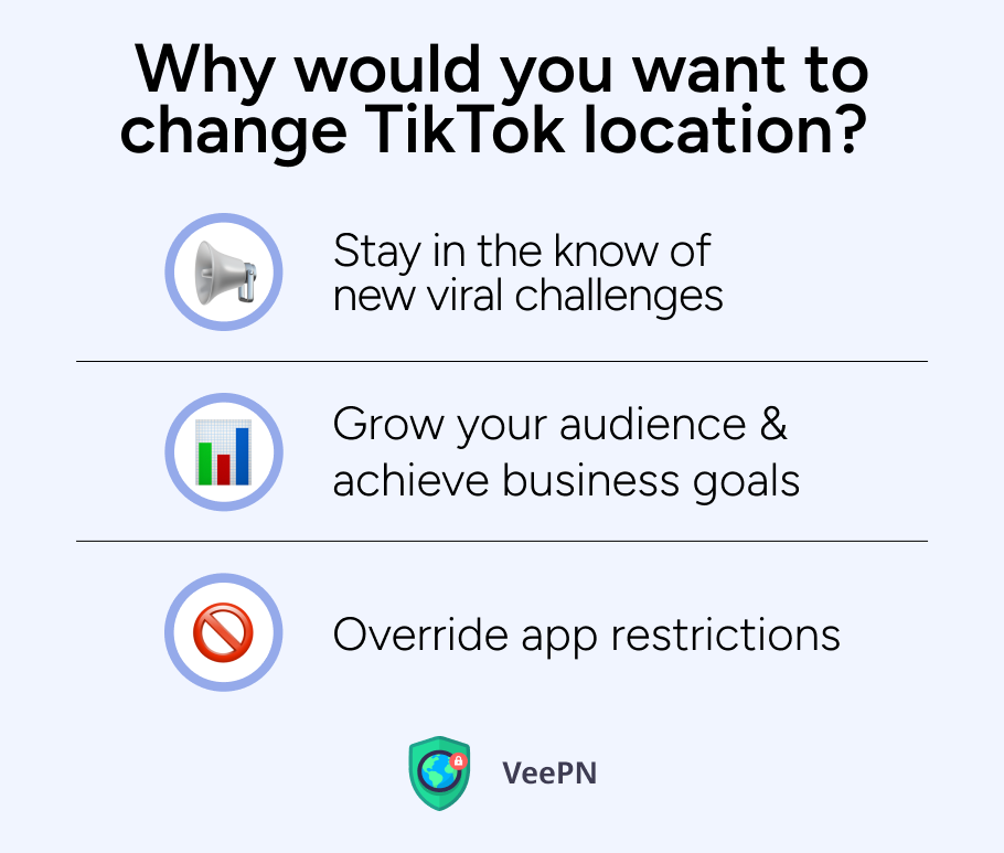 Reasons to change TikTok business country