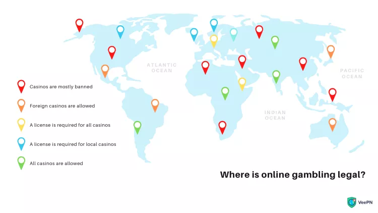 Ang pagiging lehitimo ng online na pagsusugal sa buong mundo