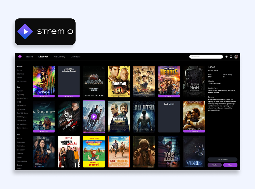 Stremio platform