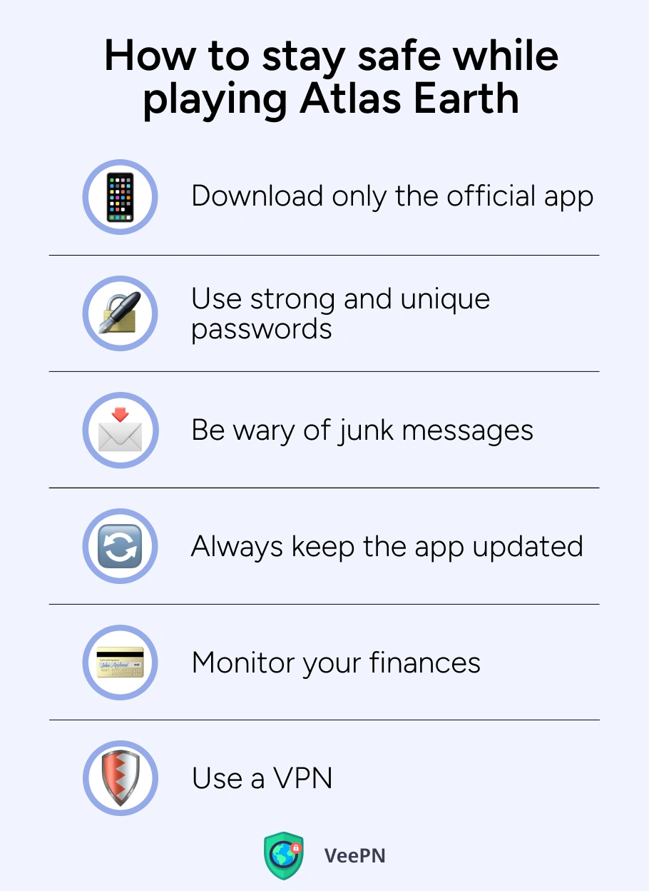 How to stay safe while playing Atlas Earth