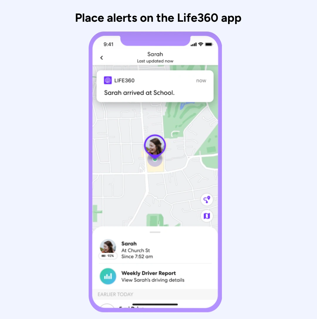  Place alerts on the Life360 app