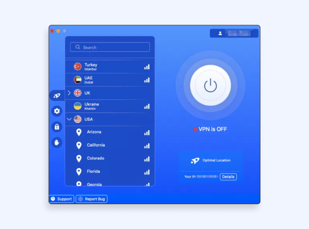 VPN active