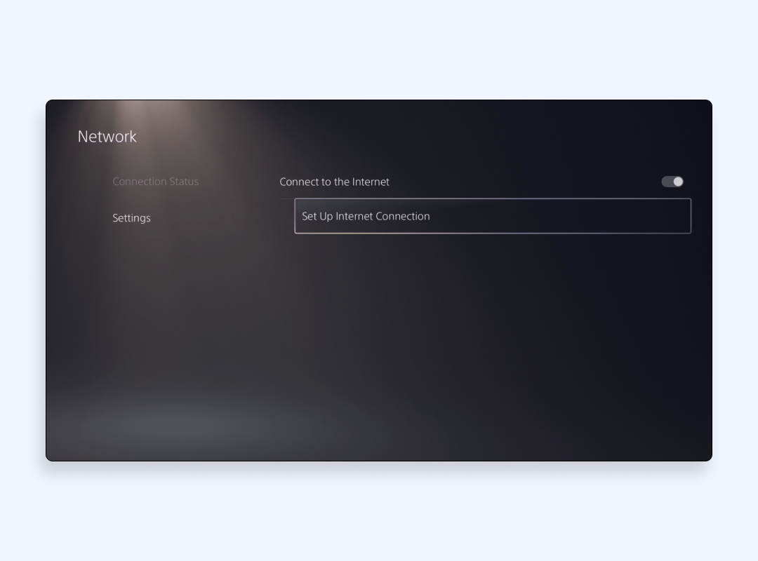 Network settings PS