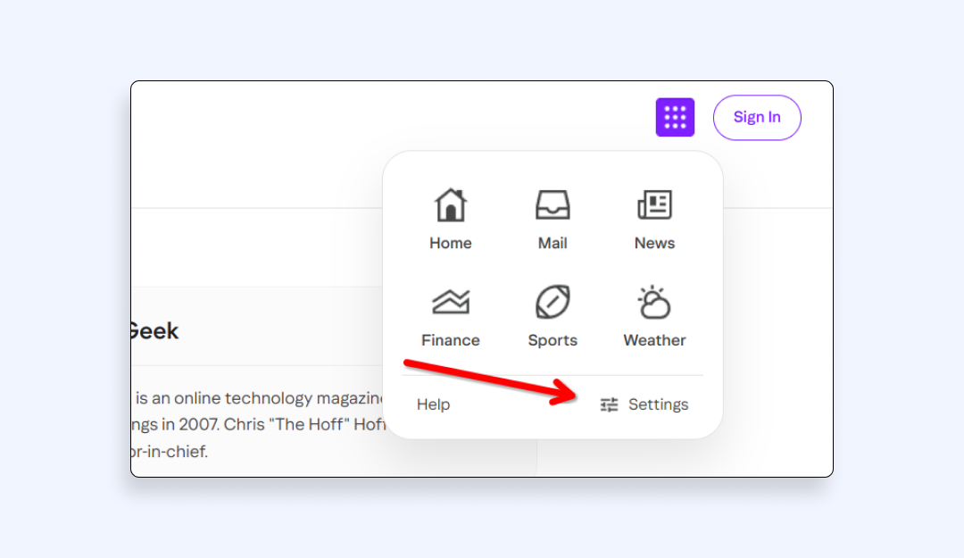 Yahoo safe search