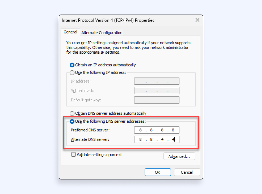 IPV4 properties