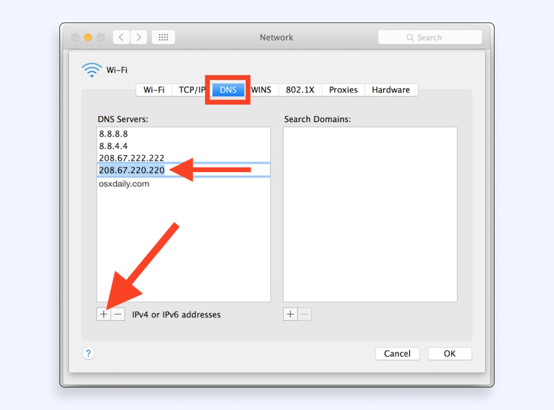 MacOS DNS